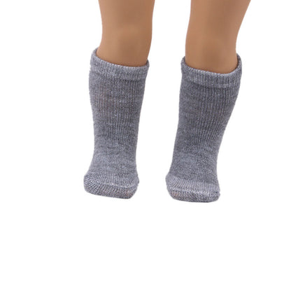 Stylish 18-Inch American Girl Doll Socks in 12 Vibrant Colors | Buy Now