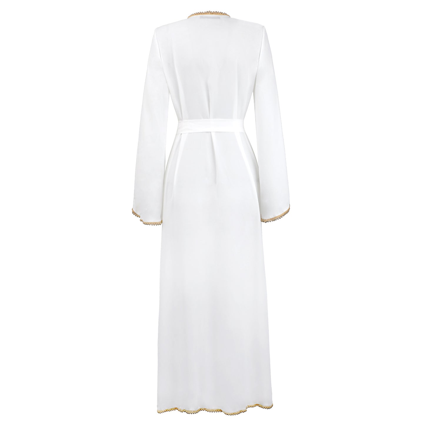 Bandage Cardigan Robe Muslim Dress