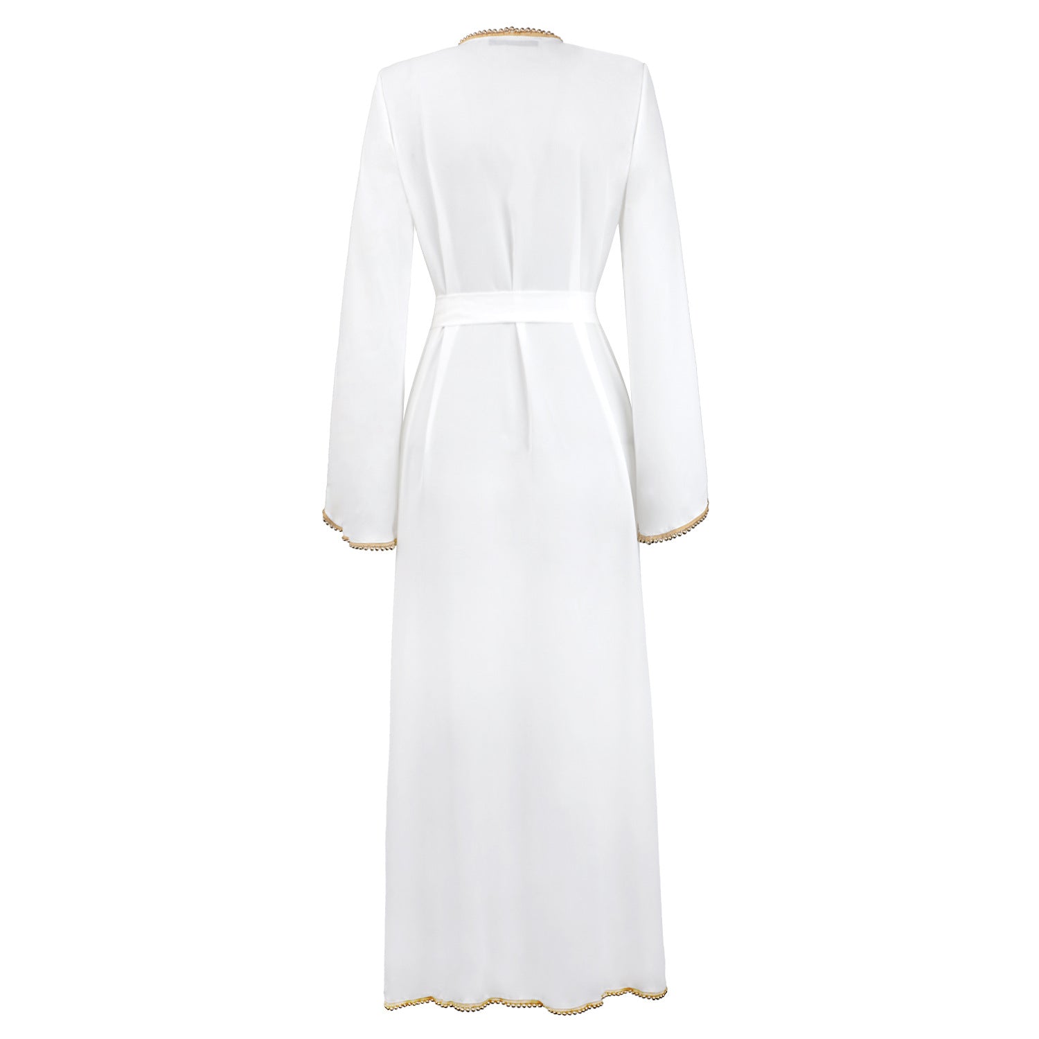 Bandage Cardigan Robe Muslim Dress