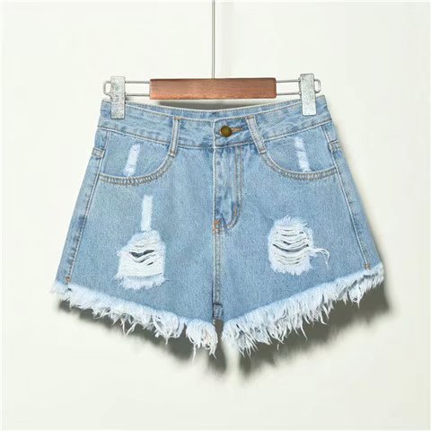 Flowing Grace Shorts - Loose Jean Shorts For Women Summer High Waist Hole