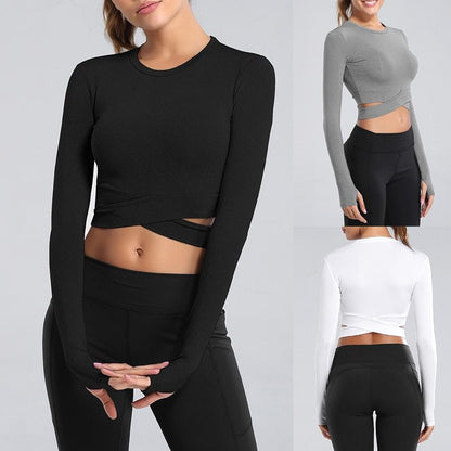 Flex Fit Training Dress - Sports fitness cropped yoga clothes T-shirt