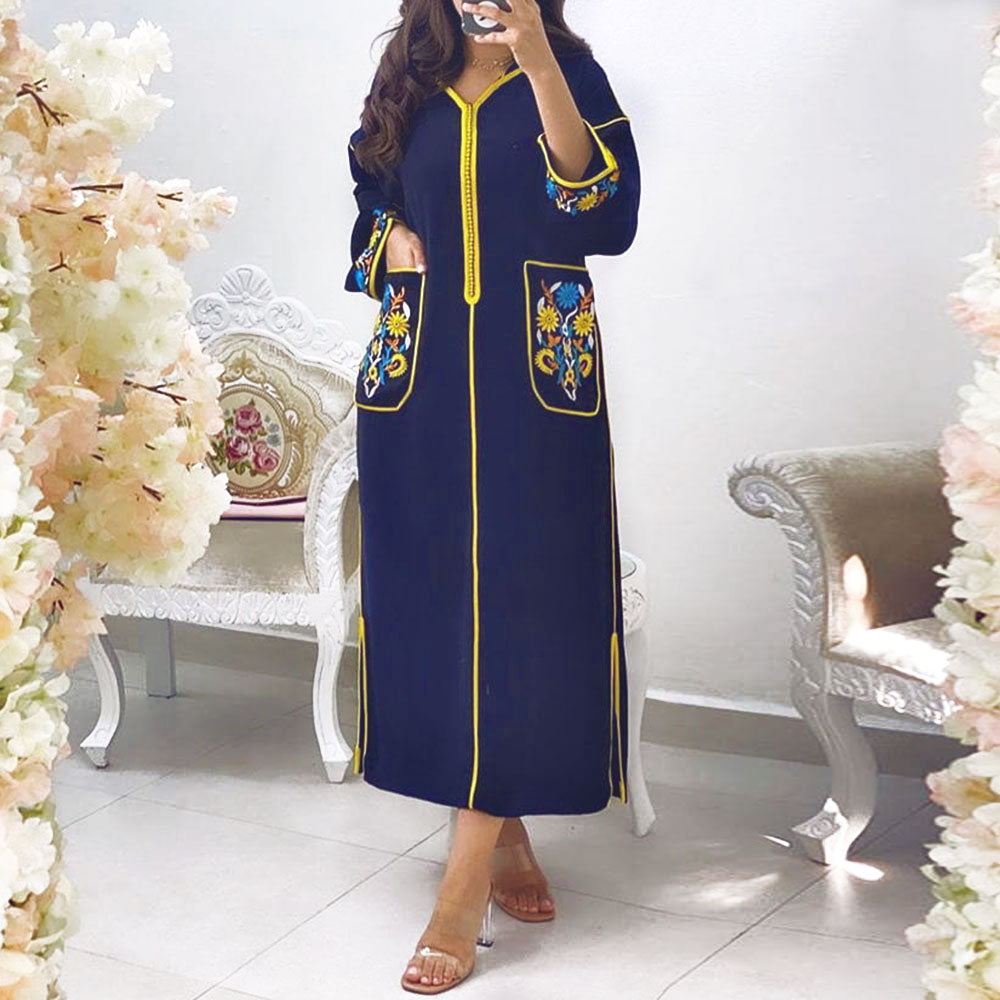 Women Long Dress Dubai Abaya Fashion Hijab