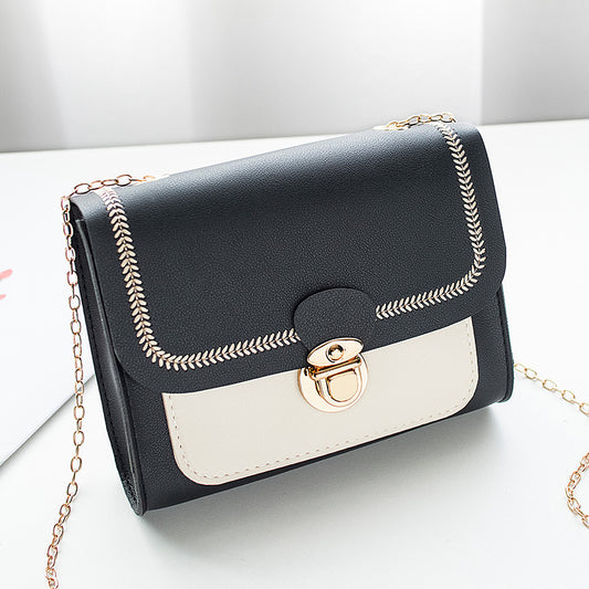 One ShoulderFashion Lock Chain Diagonal Bag