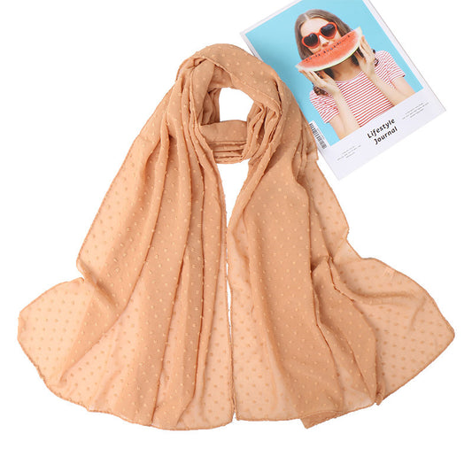 Thick Chiffon Long Scarf