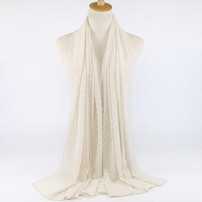 Thick Chiffon Long Scarf