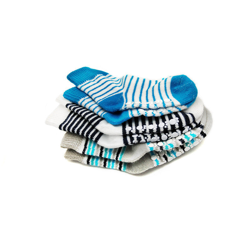 3 Pairs Of Non-slip Socks For Newborn Children