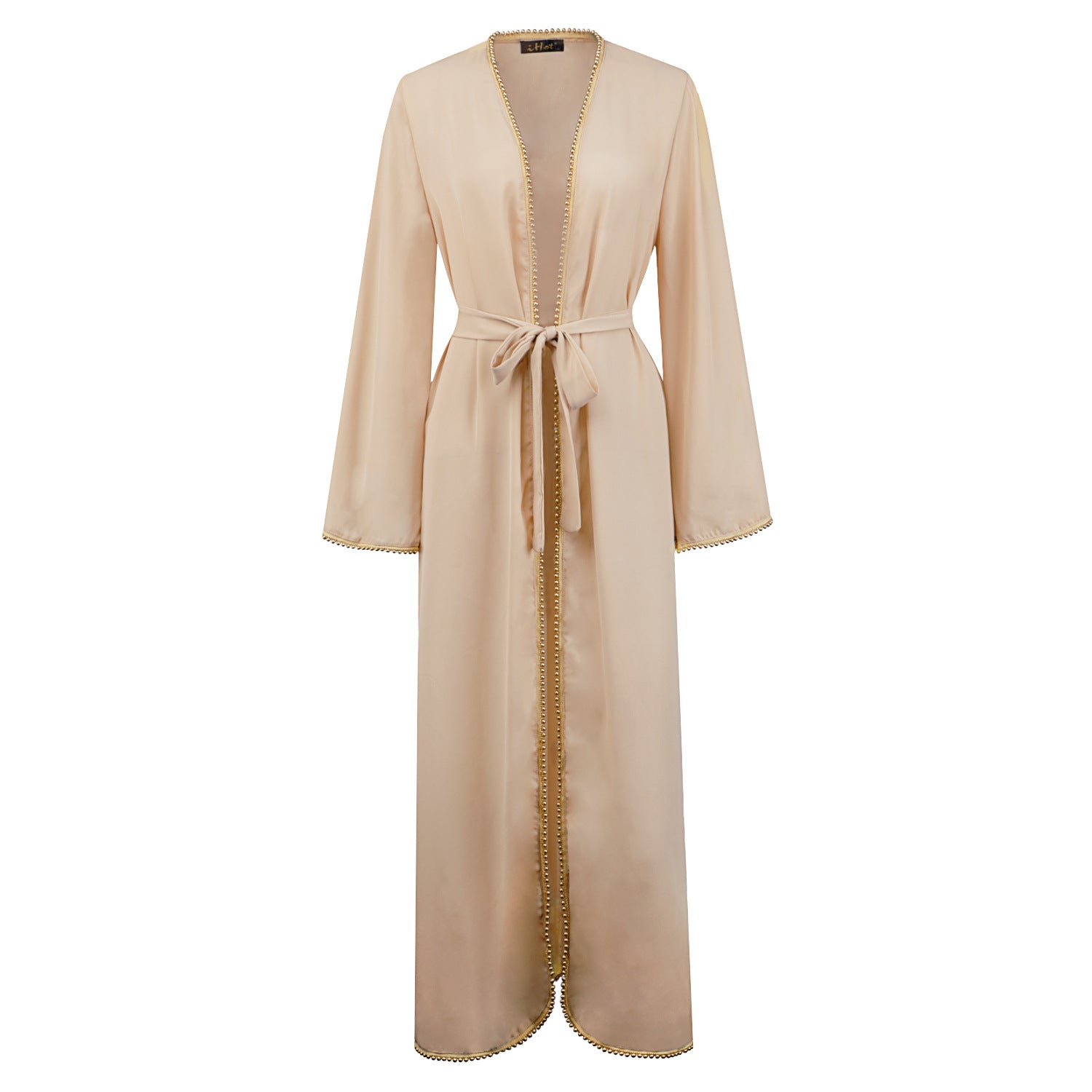 Bandage Cardigan Robe Muslim Dress