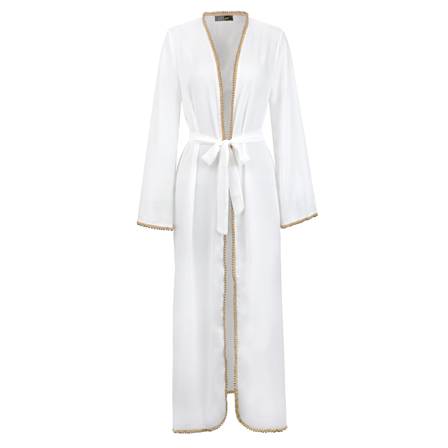 Bandage Cardigan Robe Muslim Dress