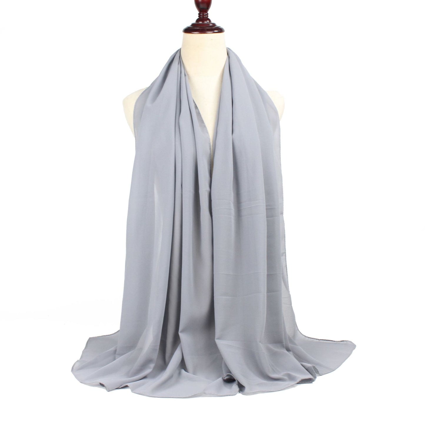 Pearl chiffon scarf solid color shawl