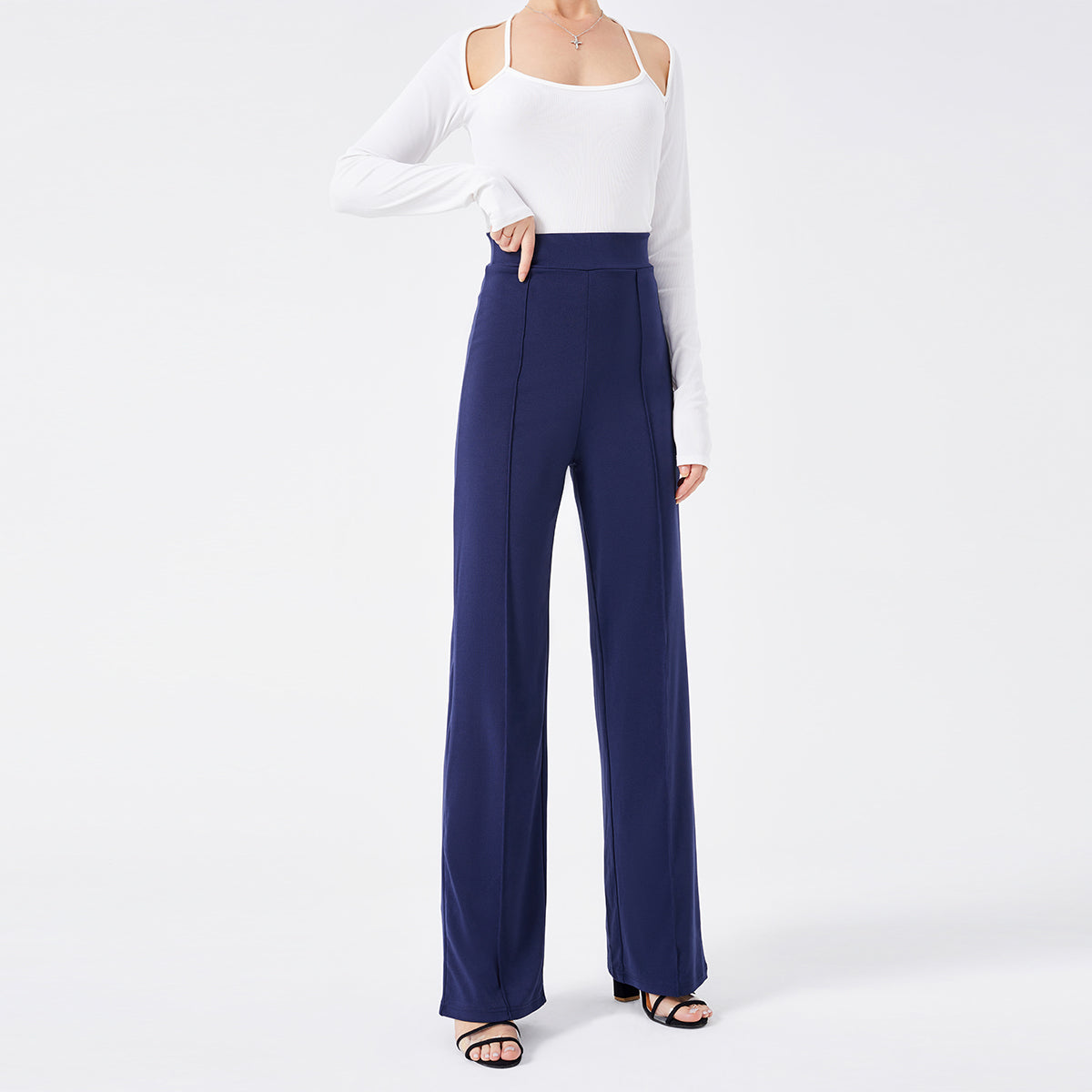 Retro Groove Bell-Bottoms - High-waisted Bell Bottoms