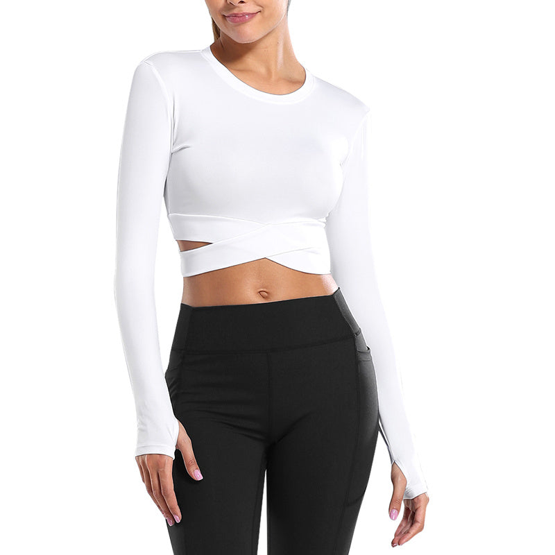 Flex Fit Training Dress - Sports fitness cropped yoga clothes T-shirt