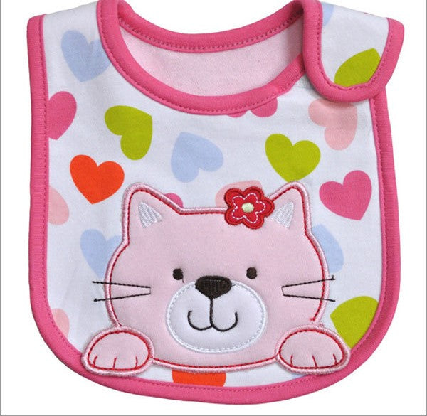 Baby Cartoon Bib Three-layer Cotton Waterproof