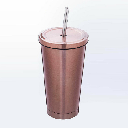 Stainless Steel Coffee Straw Cup | Reusable and Eco-Friendly