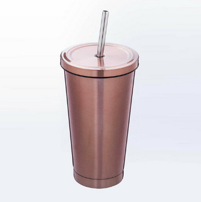 Stainless Steel Coffee Straw Cup | Reusable and Eco-Friendly