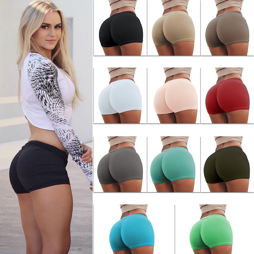 Swift Move Fitness Shorts - High Waist Stretch Fitness Shorts