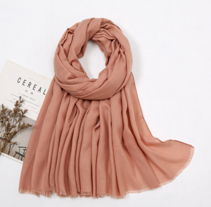 Long shawl beige scarf