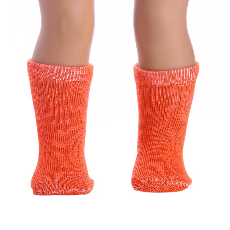 Stylish 18-Inch American Girl Doll Socks in 12 Vibrant Colors | Buy Now