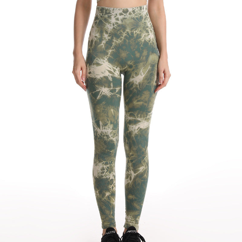 Dynamic Flow Leggings - For Yoga and Push Ups Tie Dye Leggings