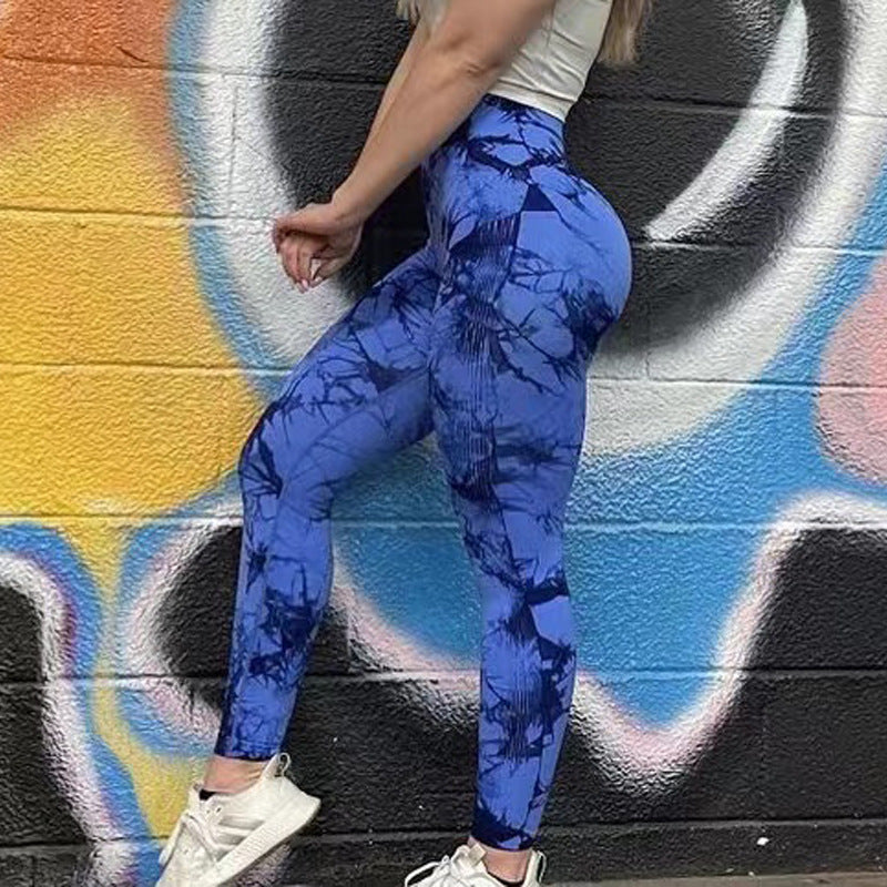 Dynamic Flow Leggings - For Yoga and Push Ups Tie Dye Leggings