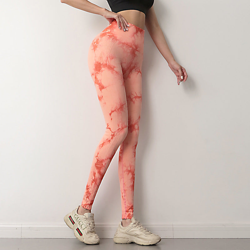 Dynamic Flow Leggings - For Yoga and Push Ups Tie Dye Leggings