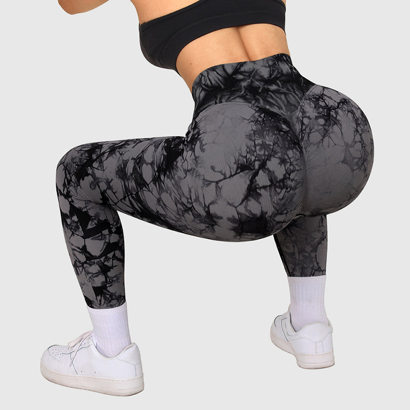 Sweat Luxe Leggings - Tie Dye Sport Fitness Running Gym Leggings