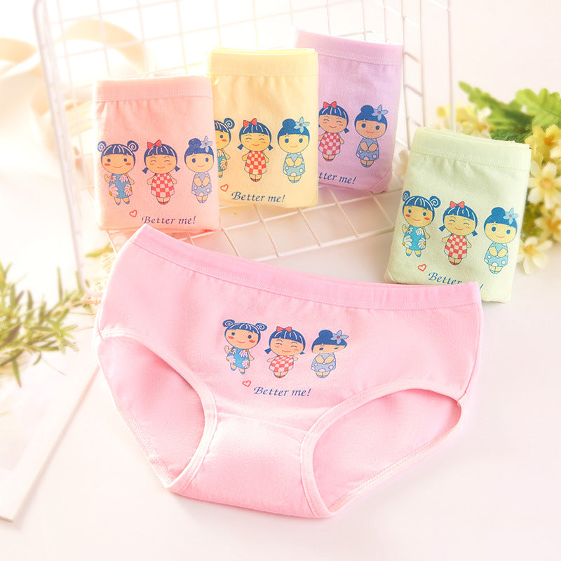 Children's Underwear | Girls Pure Cotton Boxer