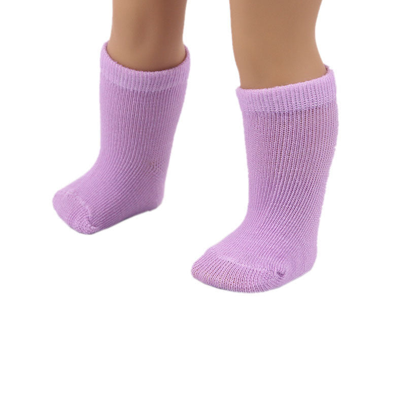 Stylish 18-Inch American Girl Doll Socks in 12 Vibrant Colors | Buy Now